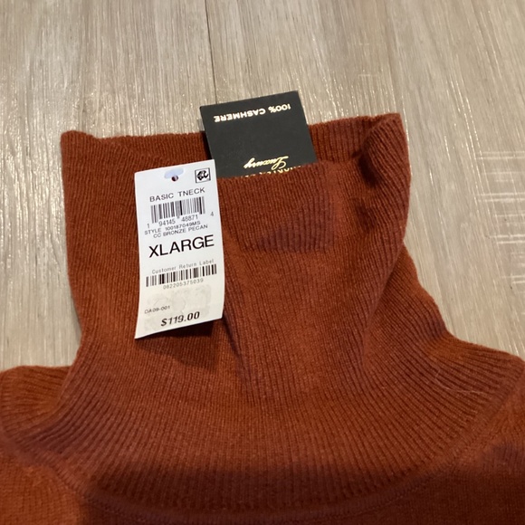 Charter Club Women's 100% Cashmere Turtleneck Sweater, size XL - Picture 2 of 9